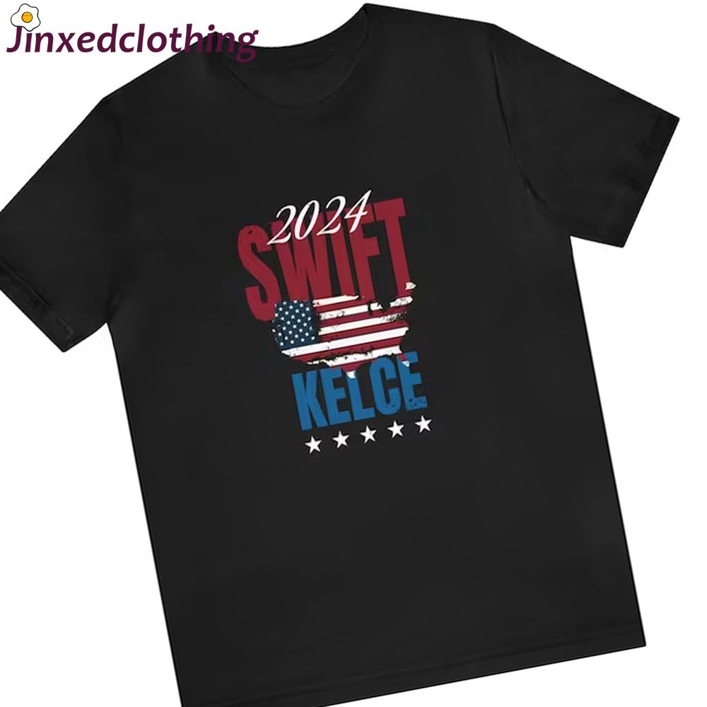 Official Swift And Kelce 2024 Election Fan Costume Funny Humor T Shirt 